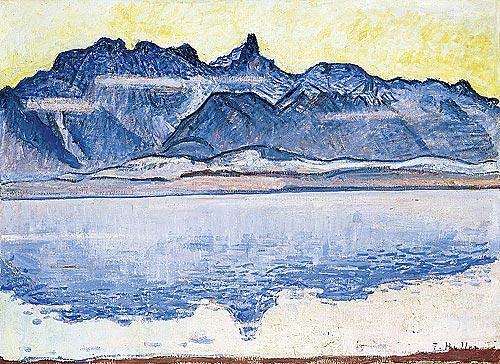 Stockhornkette mit Thunersee, Ferdinand Hodler